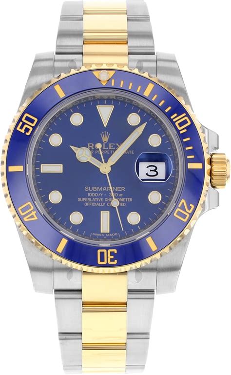 rolex submariner acciaio e oro blu usato|prezzo rolex.